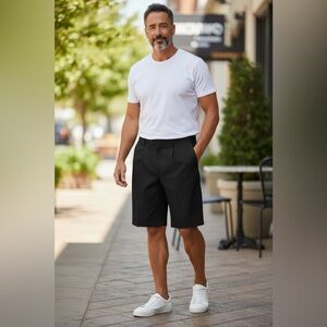 PGA Tour Golf Shorts Size 40 Black Expandable Waist Performance NWT